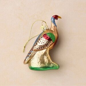 John Derian 2025 Glass Turkey Christmas Ornament